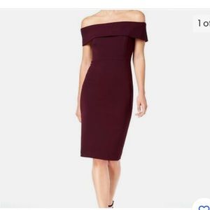 Calvin Klein Off-Shoulder Cocktail Dress